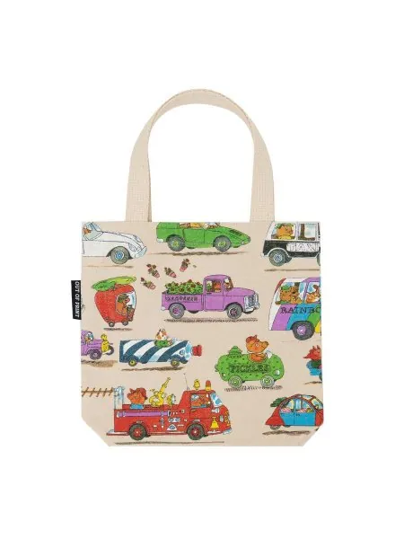 Literary Richard Scarry tote bag sold by Bluestockings Co-op